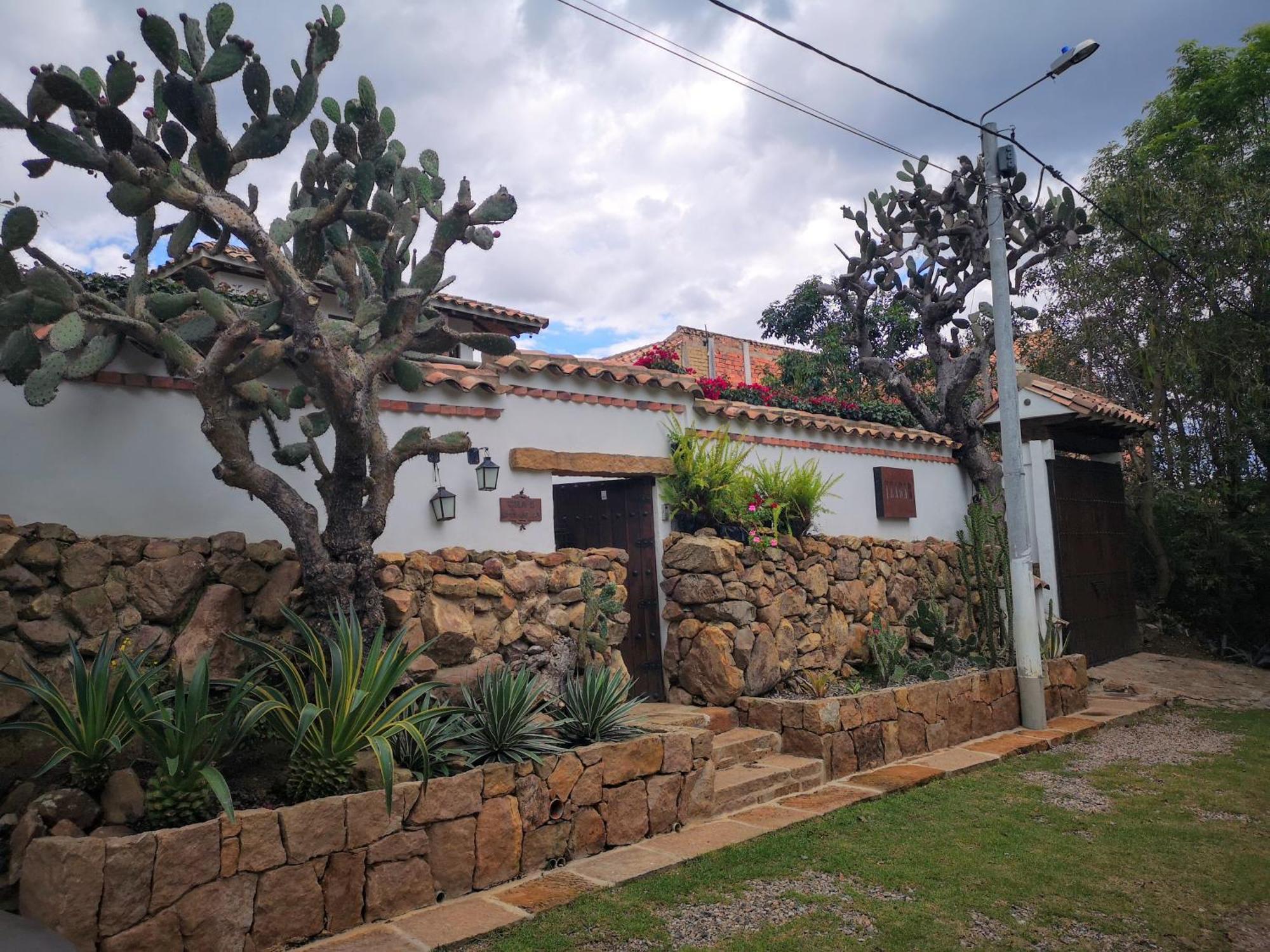 Gasthaus Casa Tzabar Villa de Leyva Exterior foto